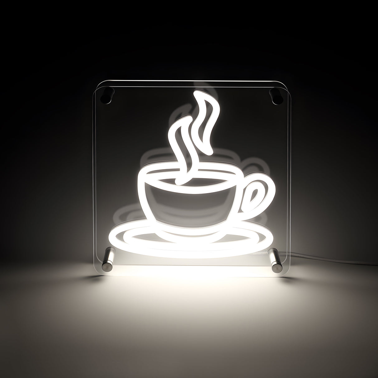 Coffee LED Neon Box Tafellamp