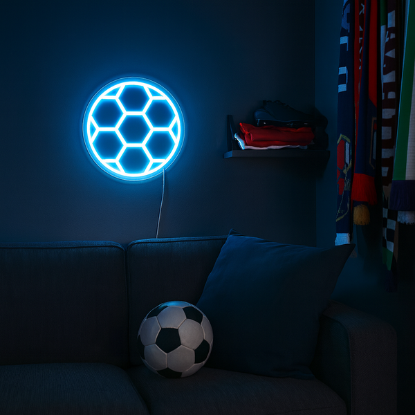 Voetbal Neon Vägglampa