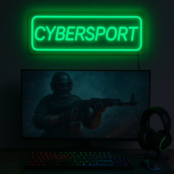 Cybersport Neon Wandlamp