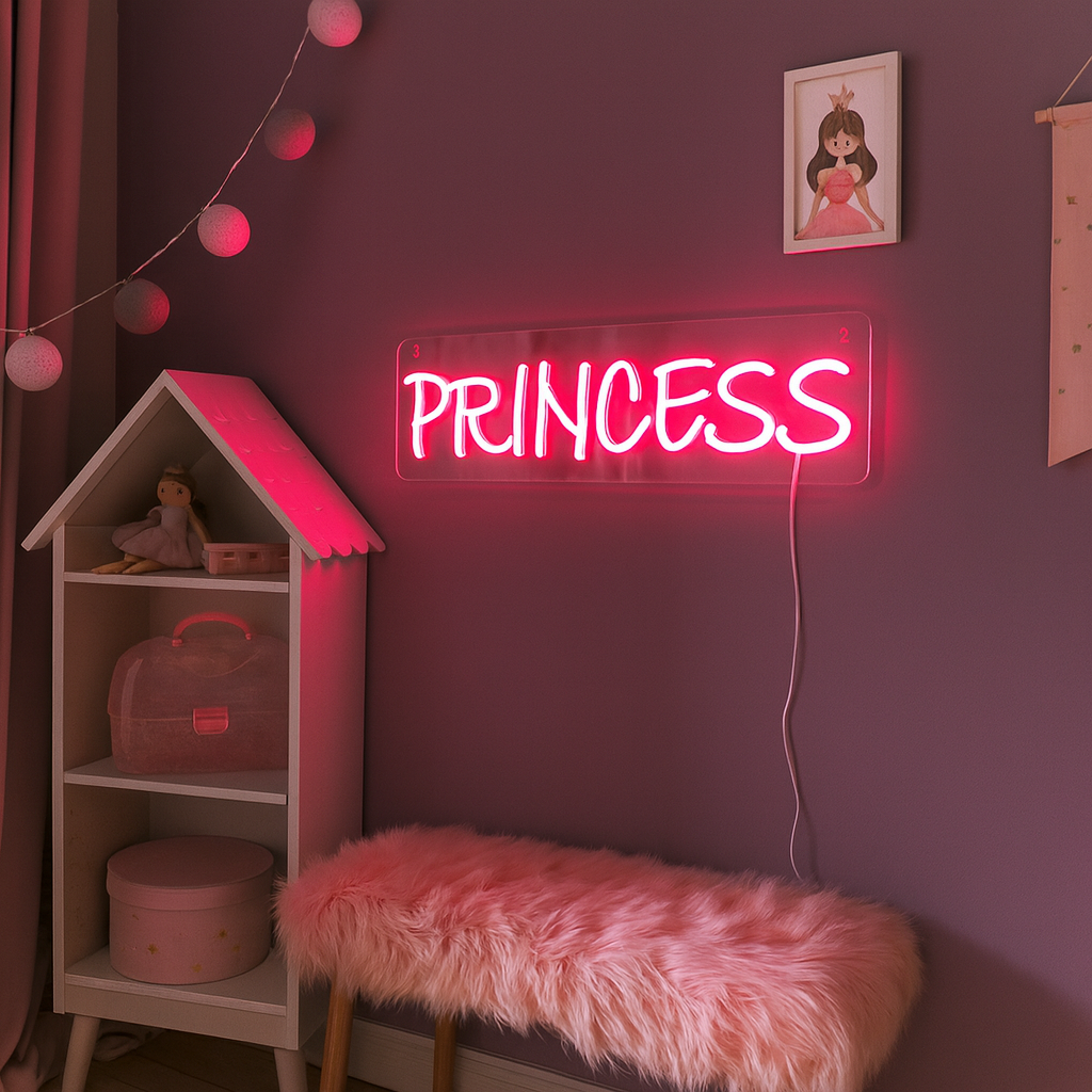Princess Neon Vägglampa