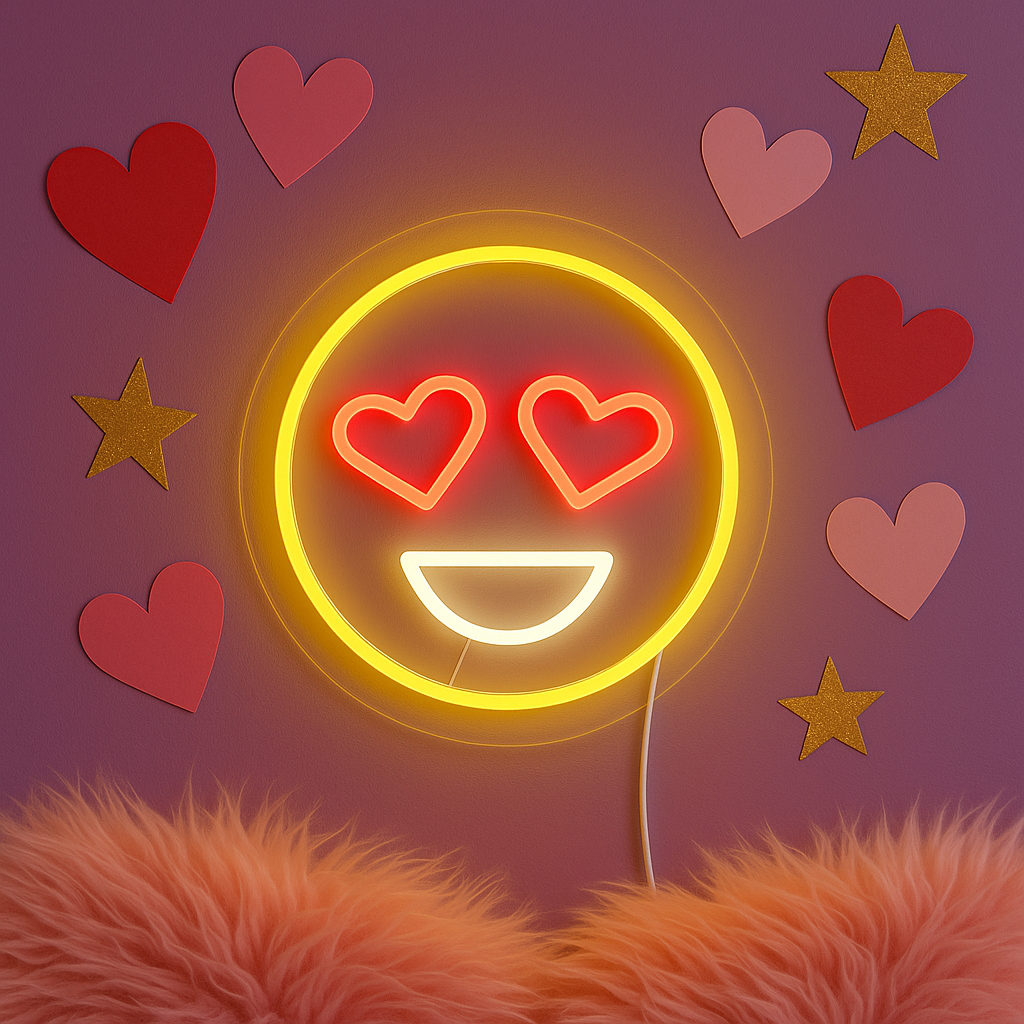 Emoji Liefde Neon Wandlamp
