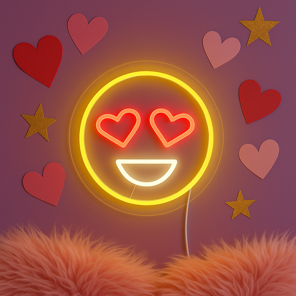 Emoji Liefde Neon Wandlamp