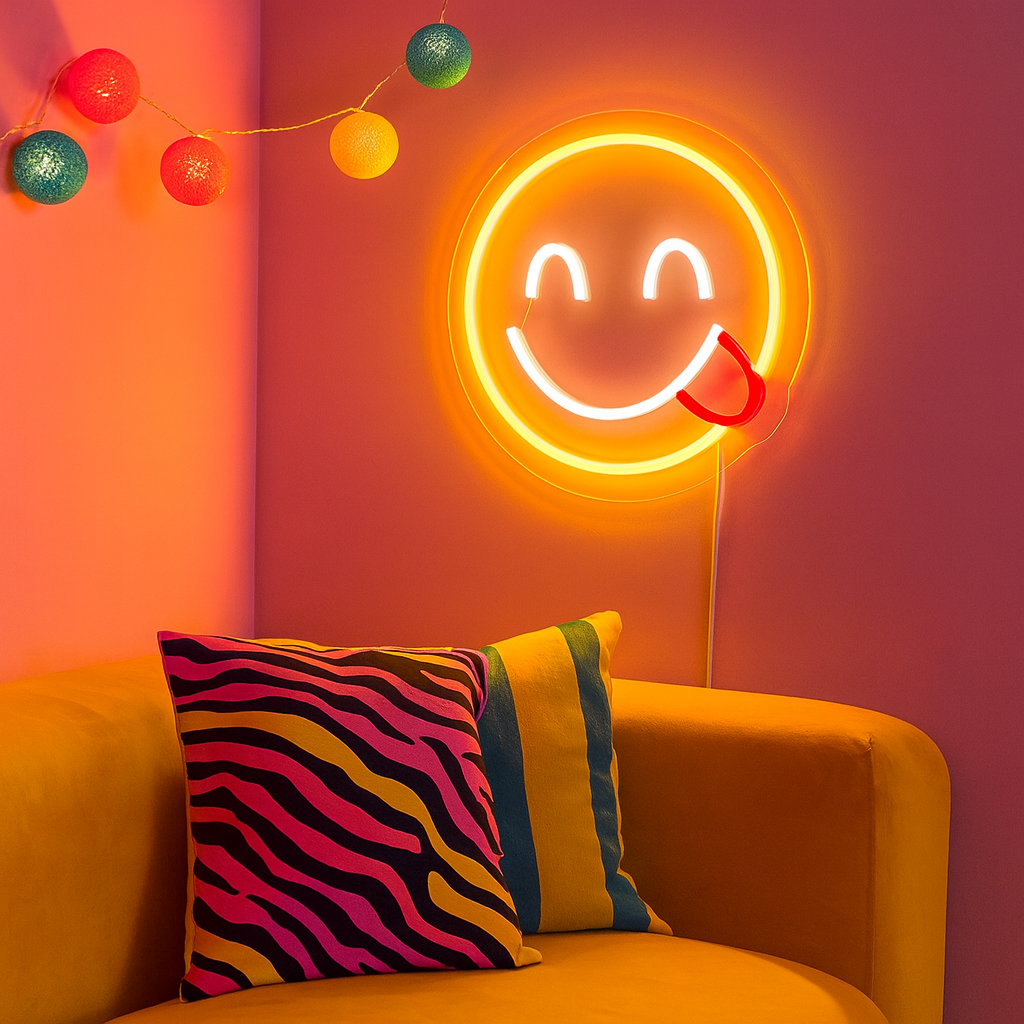 Emoji Jummie Neon Wandlamp