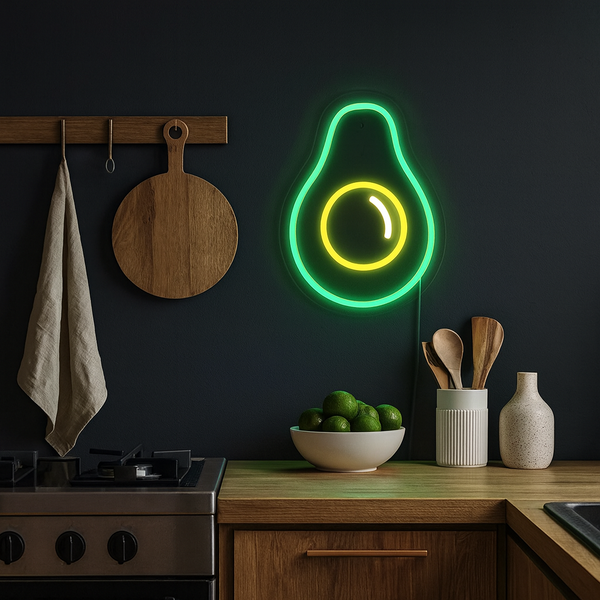 Avocado Neon Wandlamp