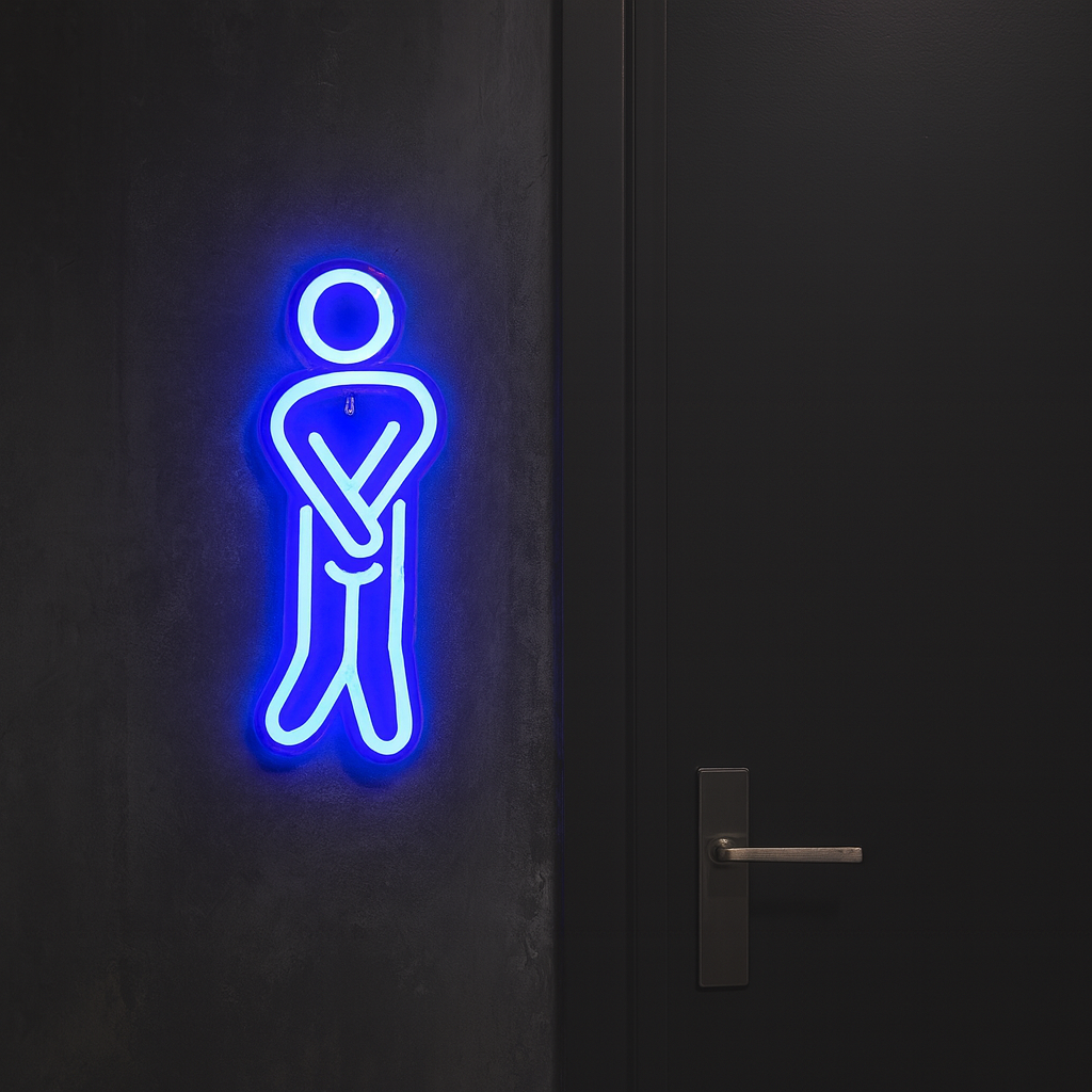 WC Man Neon Wandlamp