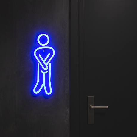 WC Man Neon Wandlamp