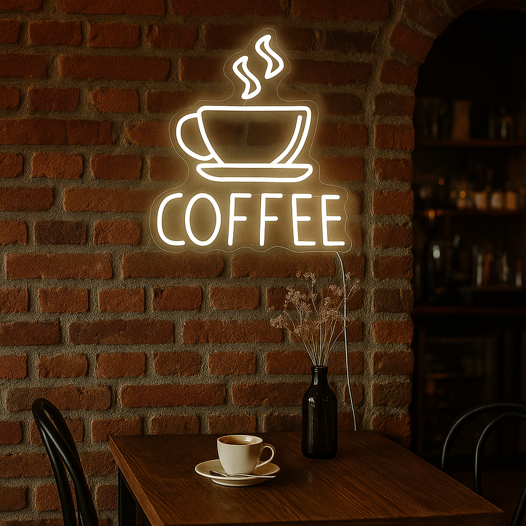 Coffee Neon Wandlamp