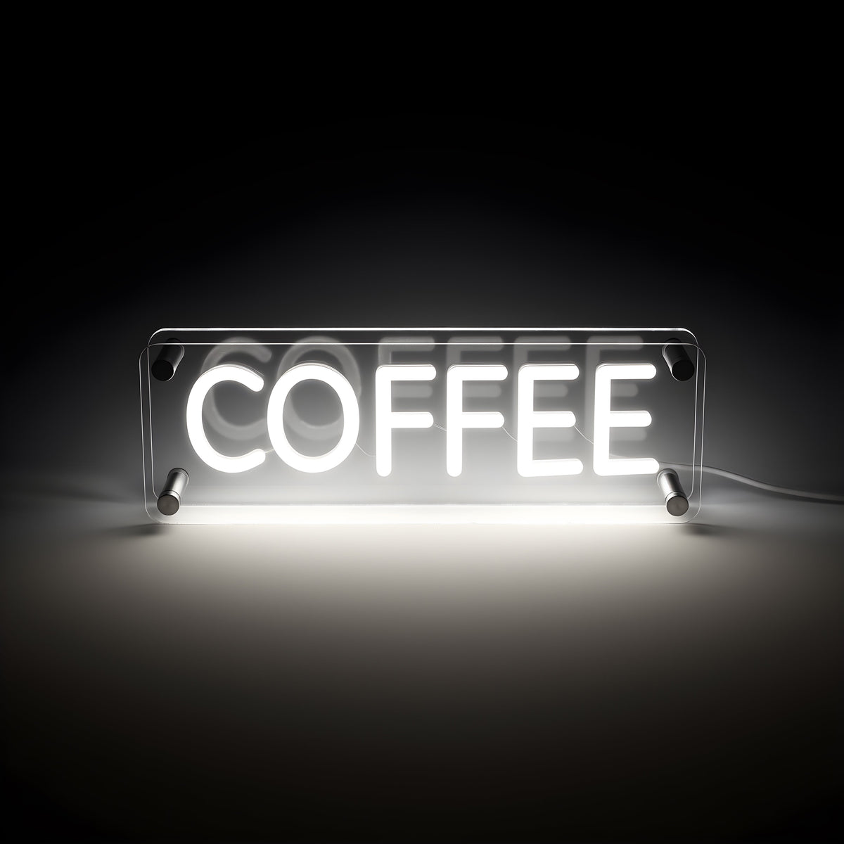 Coffee LED Neon Box Tafellamp
