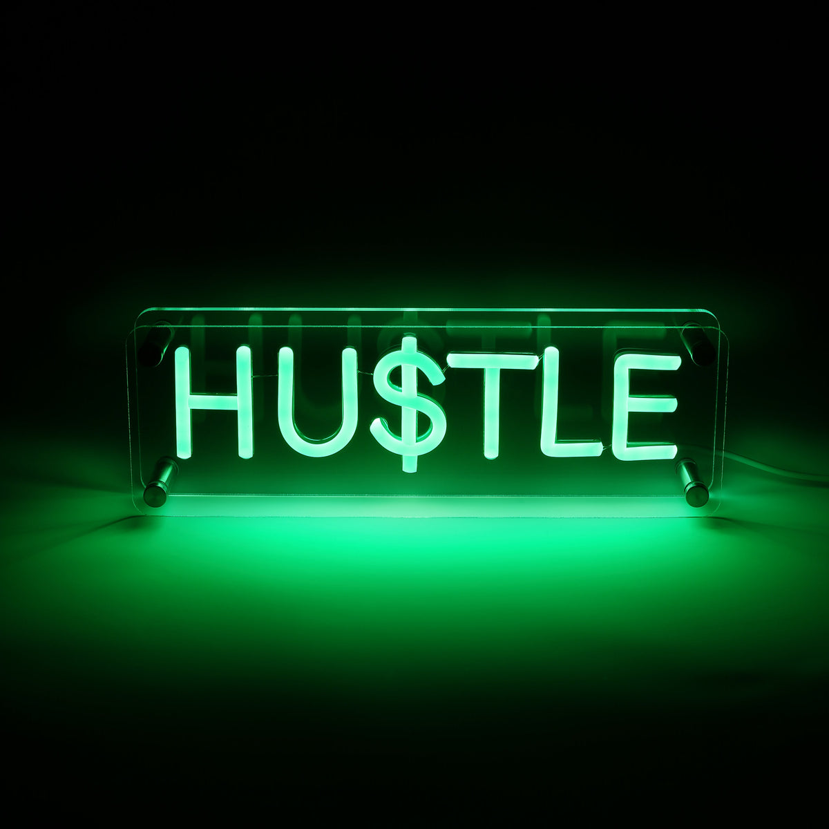 Hustle LED Neon Box Tafellamp