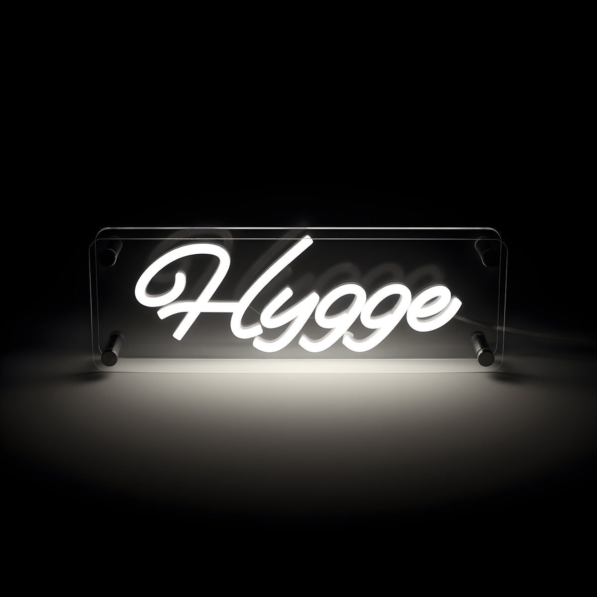 Hygge LED Neon Box Tafellamp