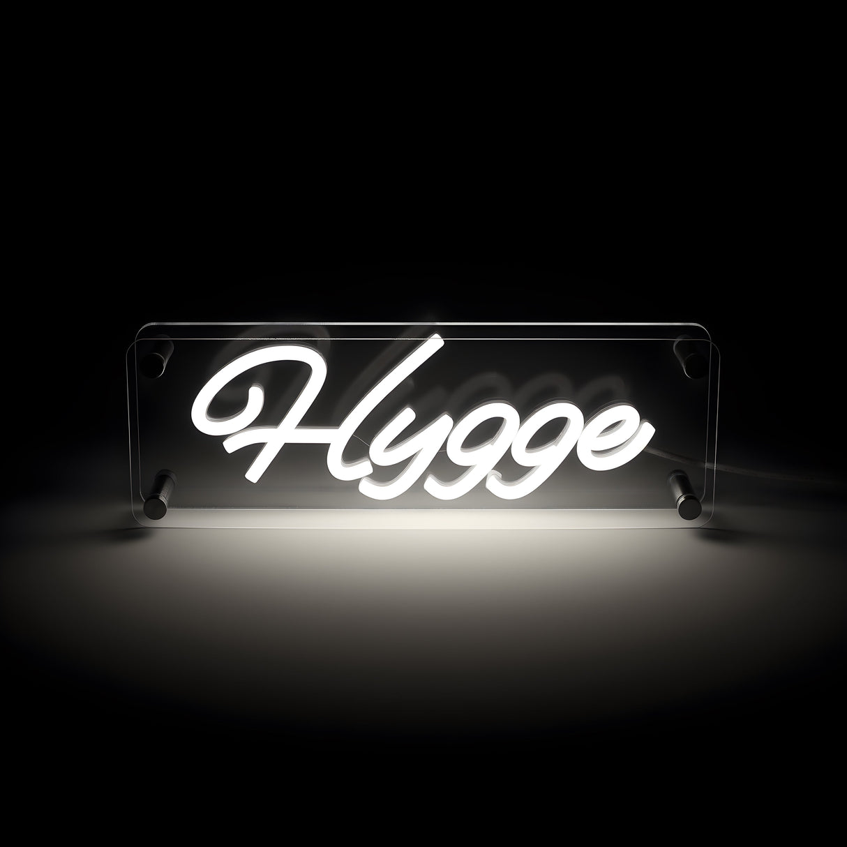 Hygge LED Neon Box Tafellamp