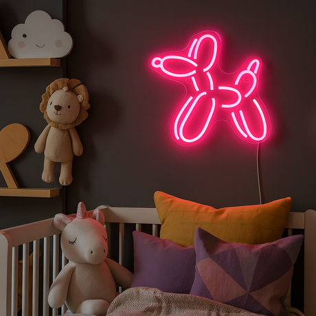 Balloon Animal Neon Wandlamp