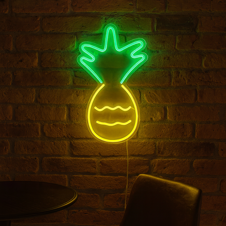 Ananas Neon Wandlamp