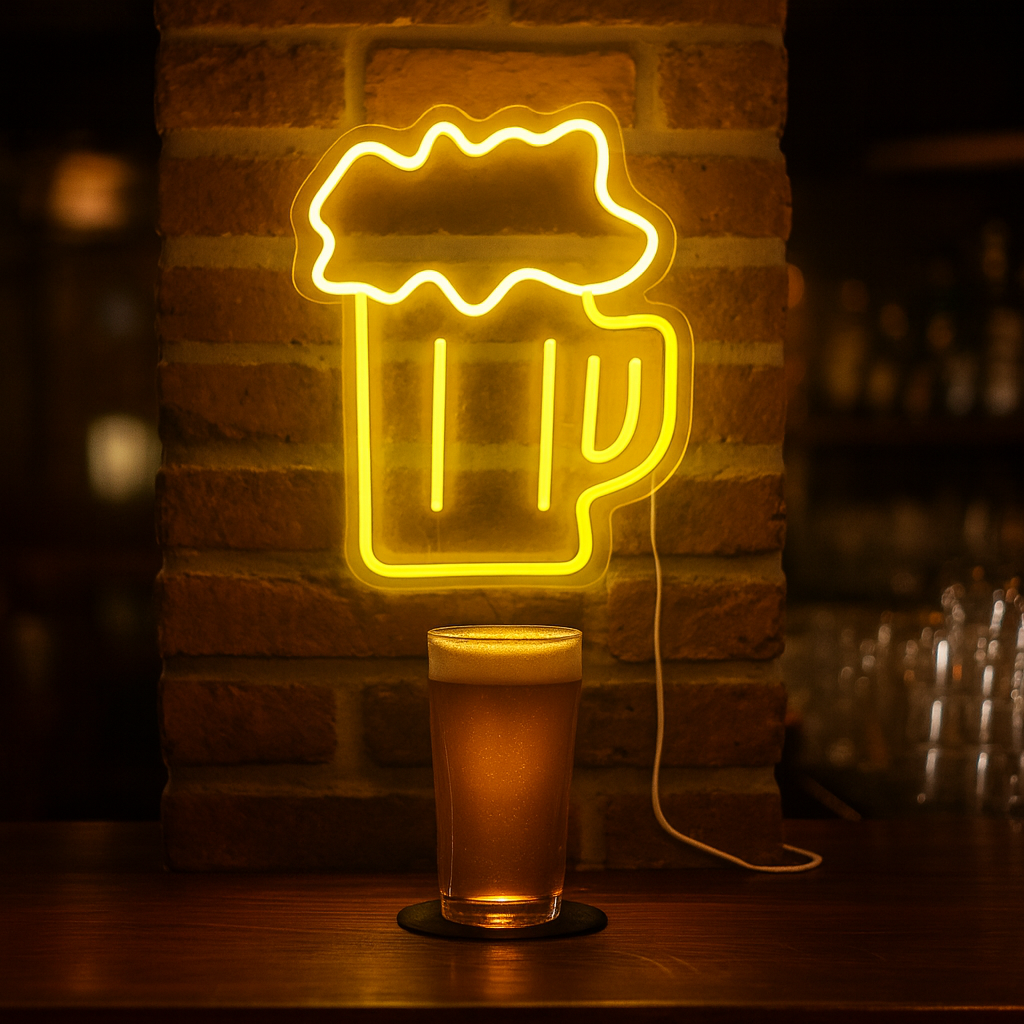 Bier Neon Wandlamp