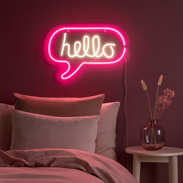 Hello Neon Wandlamp