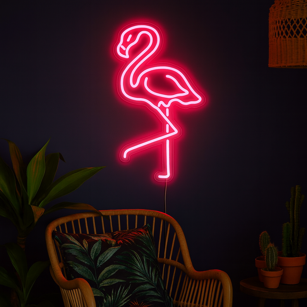 Flamingo Neon Wandlamp