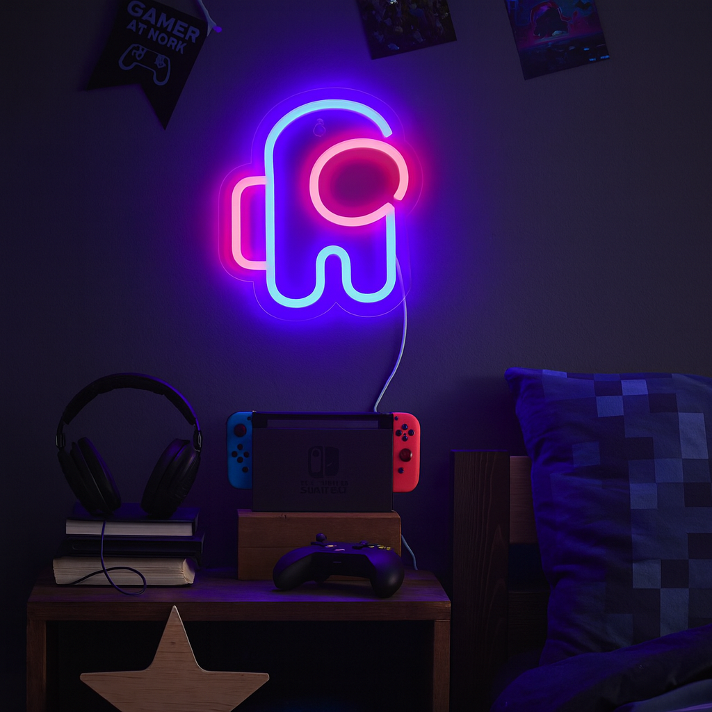 Among us Neon Wandlamp
