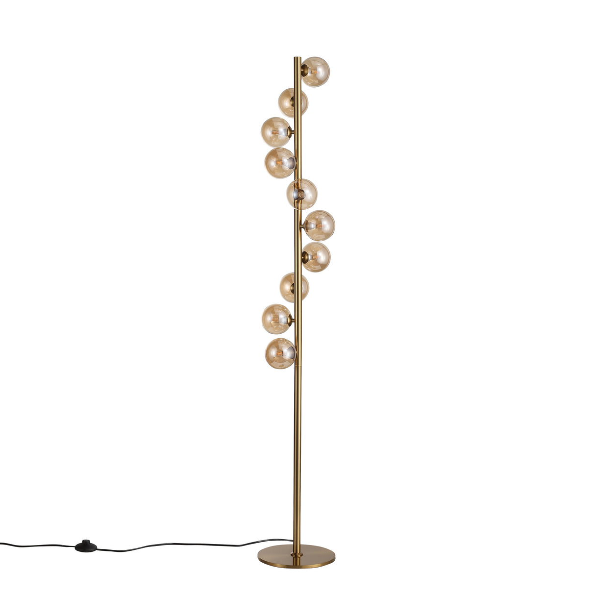 Trento Vloerlamp Messing/Smoke