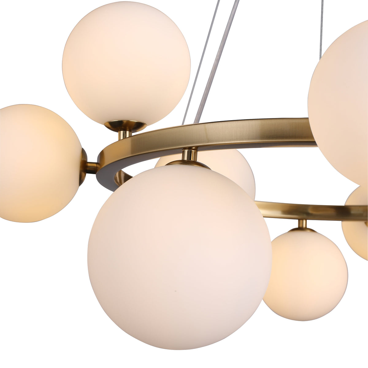 Valencia Kroonluchter Messing/Opal