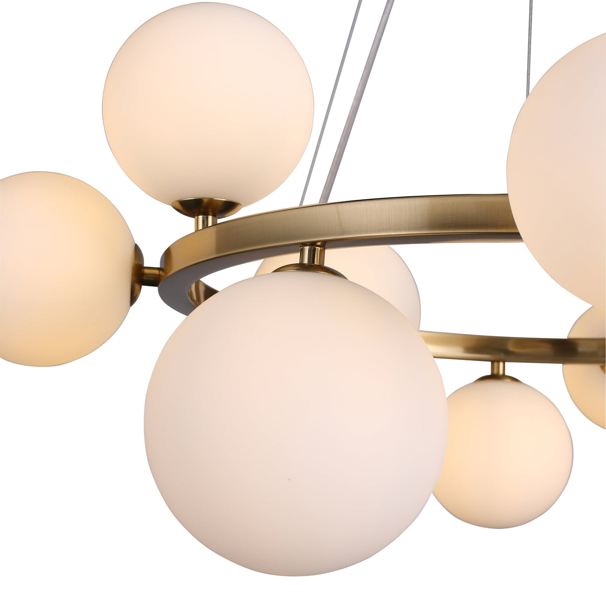 Valencia Kroonluchter Messing/Opal