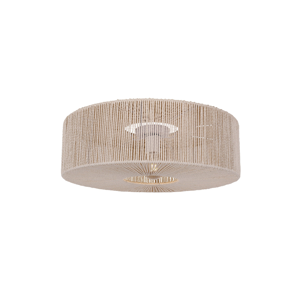 Braided Plafondlamp Ø60 Raw White