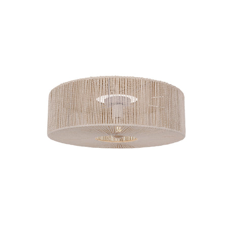 Braided Plafondlamp Ø60 Raw White