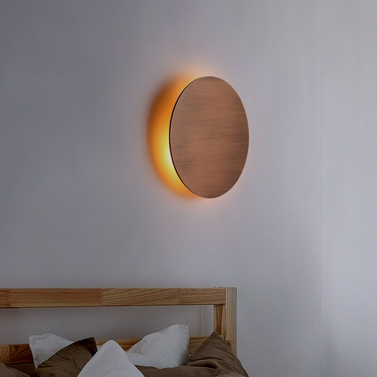 Lori Wandlamp Ø30 Geborsteld Koper