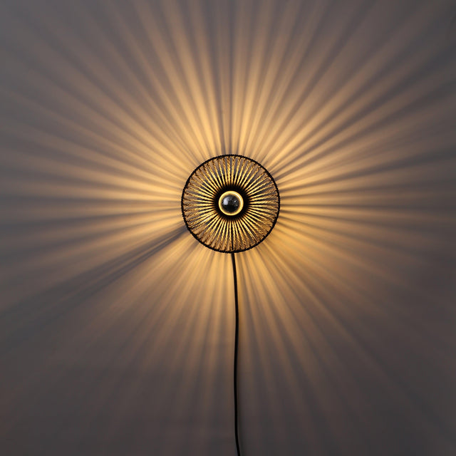 Wave Vägglampa Ø20 Sort-Lampconcept.se