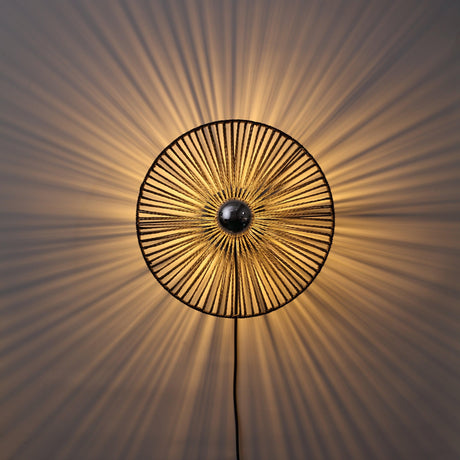 Wave Vägglampa Ø40 Sort-Lampconcept.se