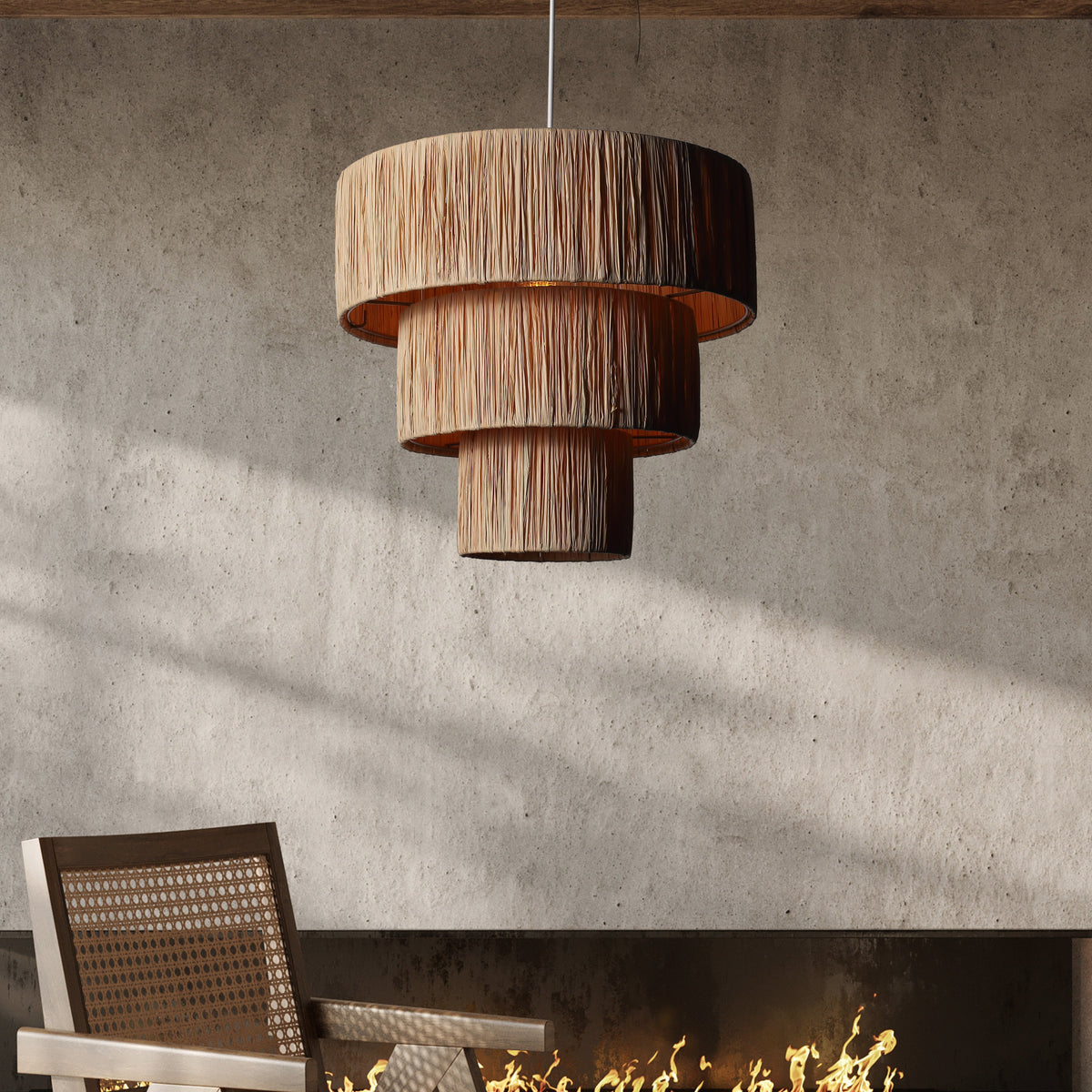 Ronda Raffia Hanglamp Ø40