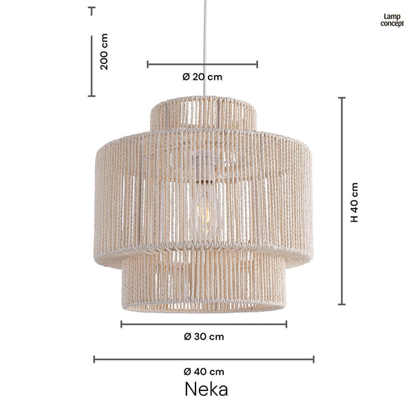 Neka Hanglamp Ø40 Raw White