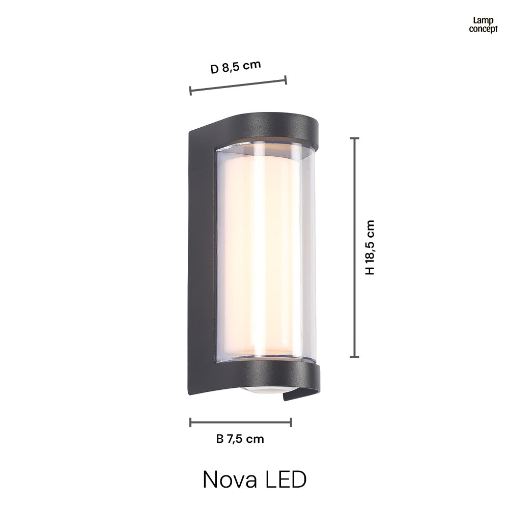 Nova 12W LED IP54 Wandlamp Buiten