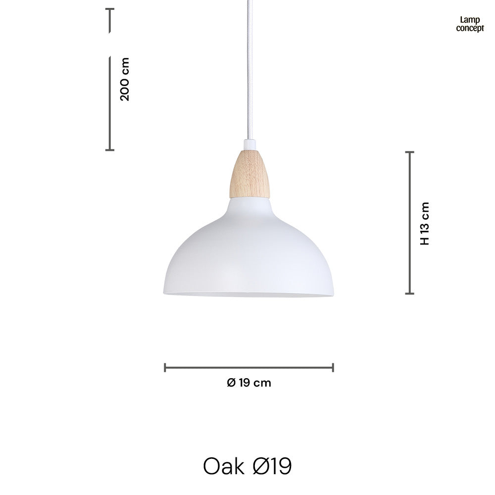 Oak Hanglamp Ø19 Oranje