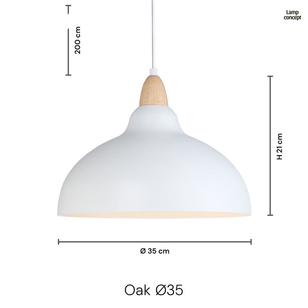 Oak Hanglamp Ø35 Blauw