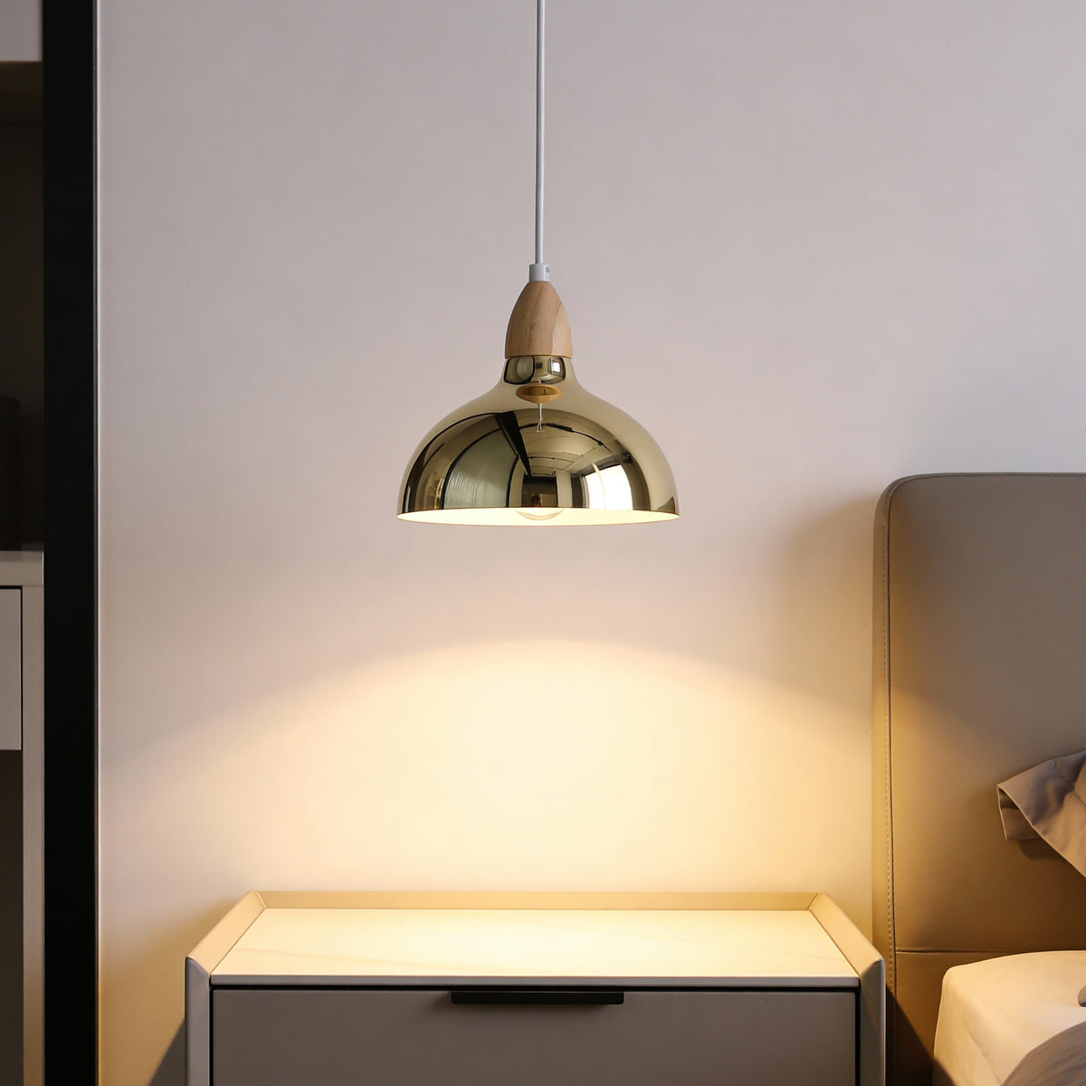 Oak Hanglamp Ø19 Helder Messing