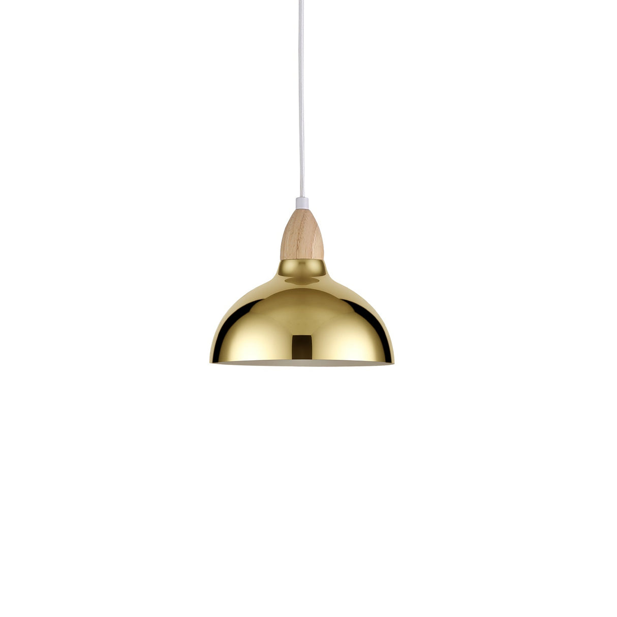 Oak Hanglamp Ø19 Helder Messing