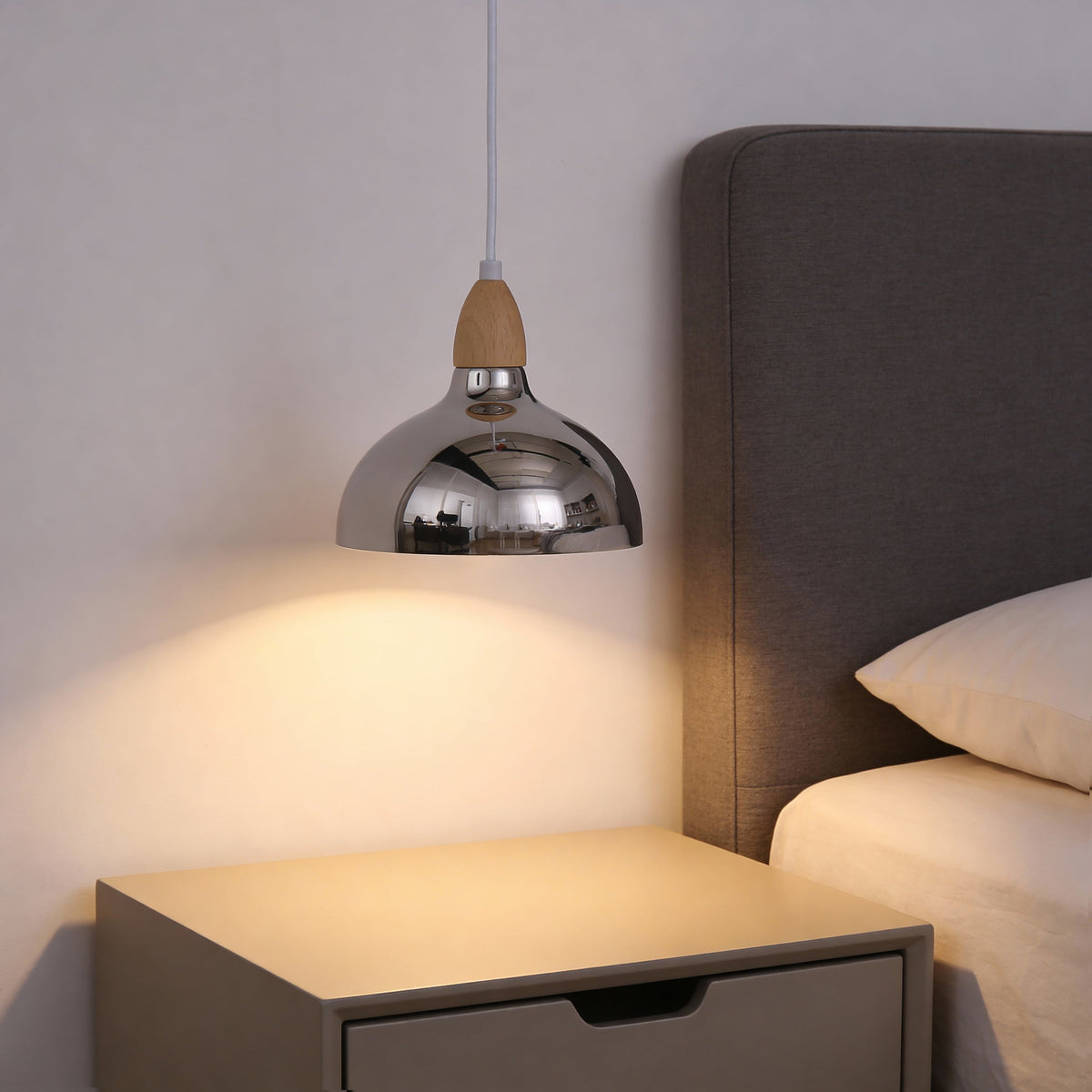 Oak Hanglamp Ø19 Chroom