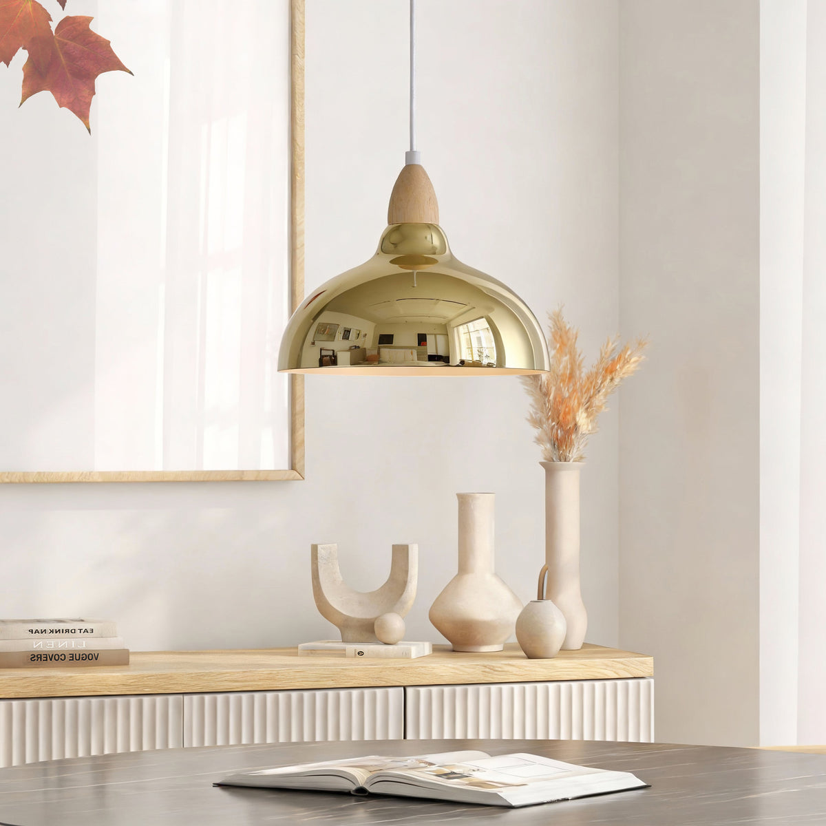 Oak Hanglamp Ø24 Helder Messing