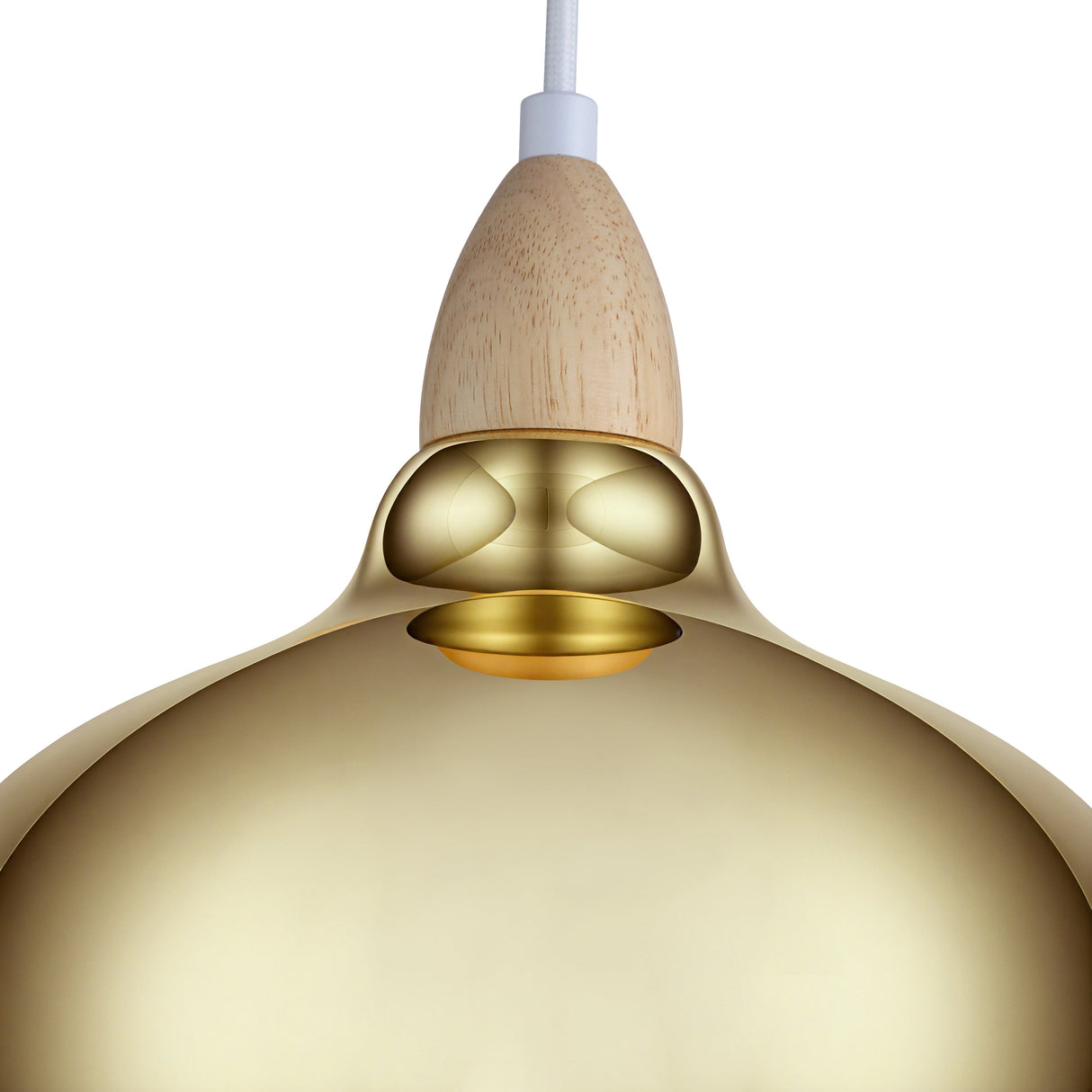 Oak Hanglamp Ø24 Helder Messing