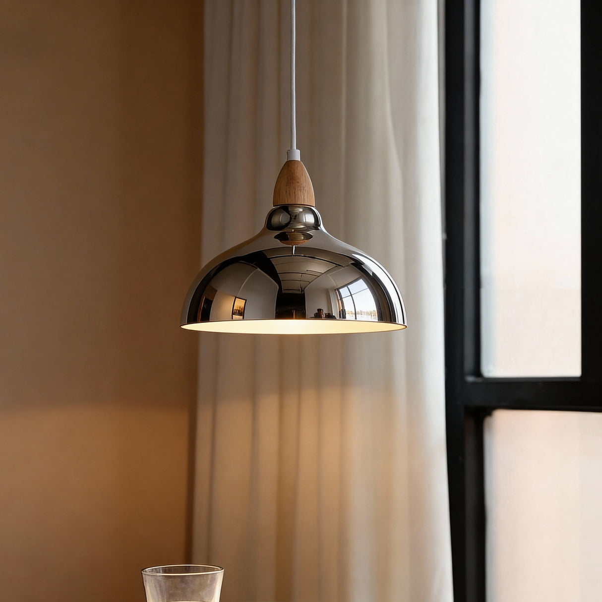 Oak Hanglamp Ø24 Chroom