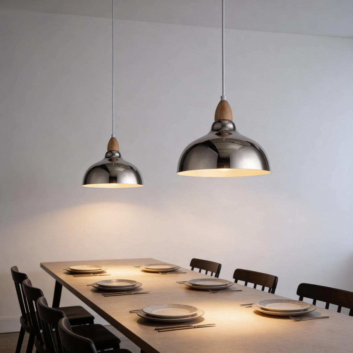 Oak Hanglamp Ø24 Chroom