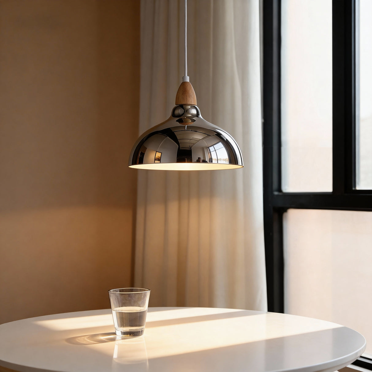 Oak Hanglamp Ø24 Chroom