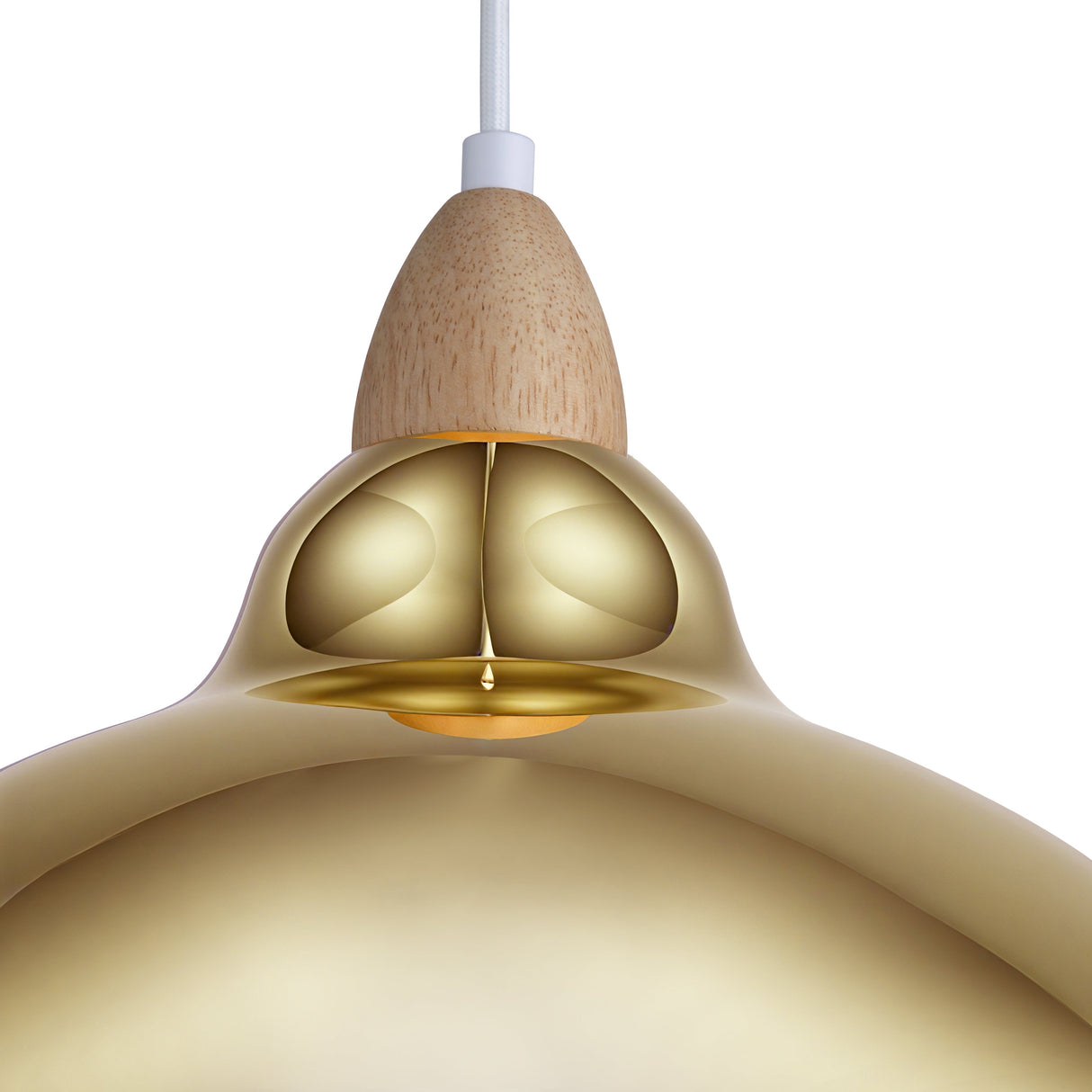 Oak Hanglamp Ø35 Glanzend Messing