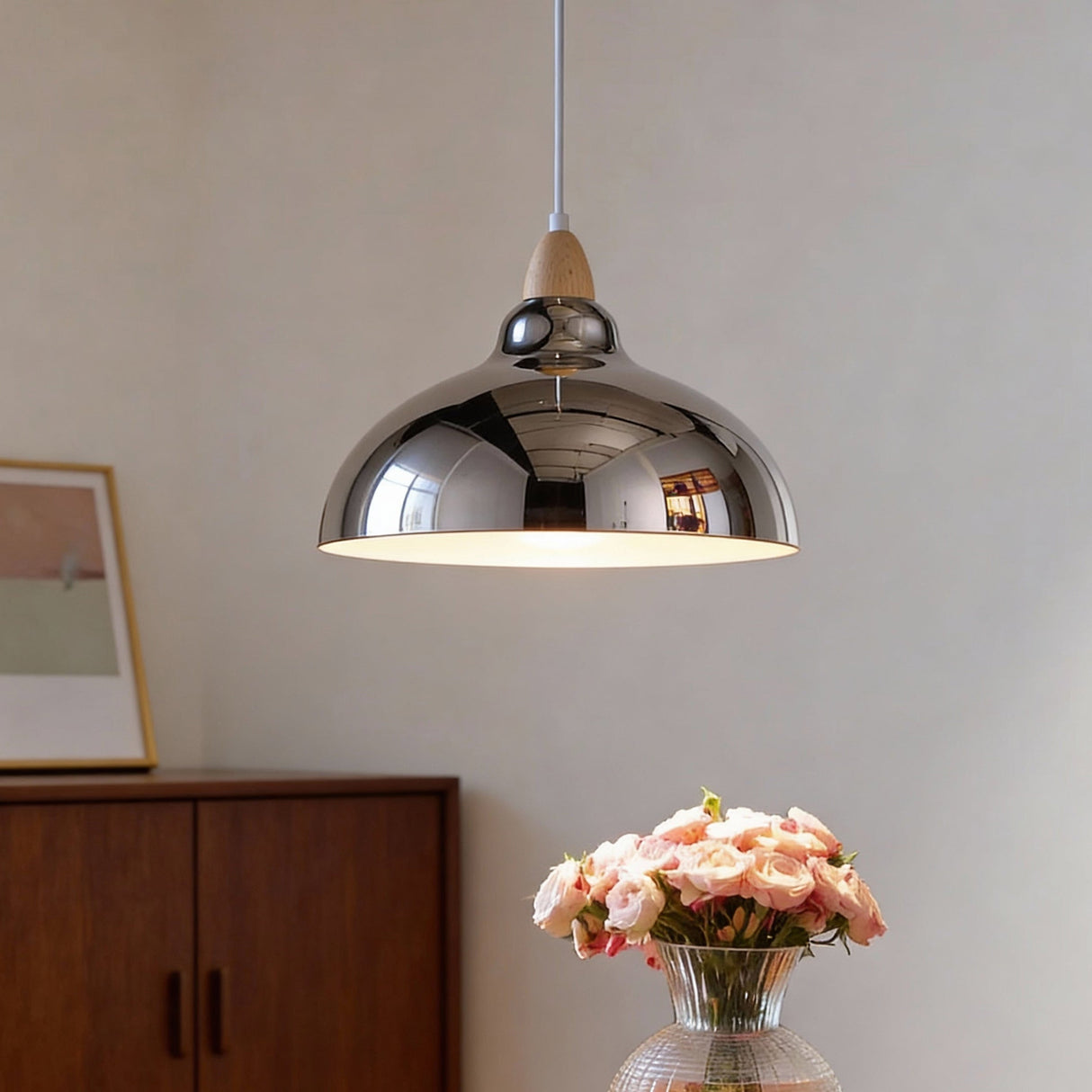 Oak Hanglamp Ø35 Chroom