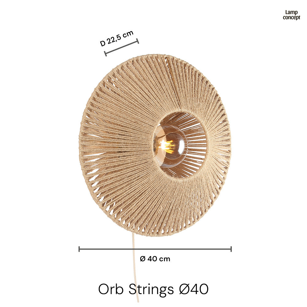 Orb Strings Wandlamp Ø40