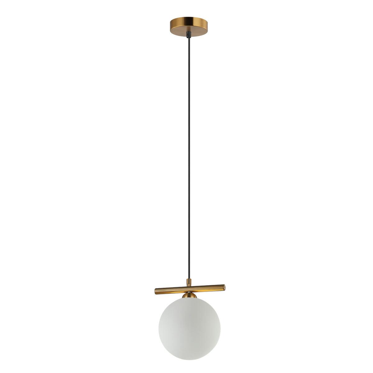 Merseta Taklampa Ø15 Mässing/Opal-Lampconcept.se