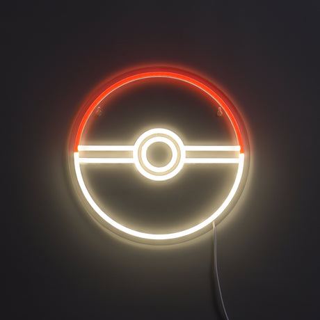 Pokéball Neon Vägglampa-Lampconcept.se