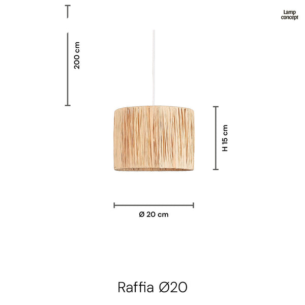Raffia Hanglamp Ø20