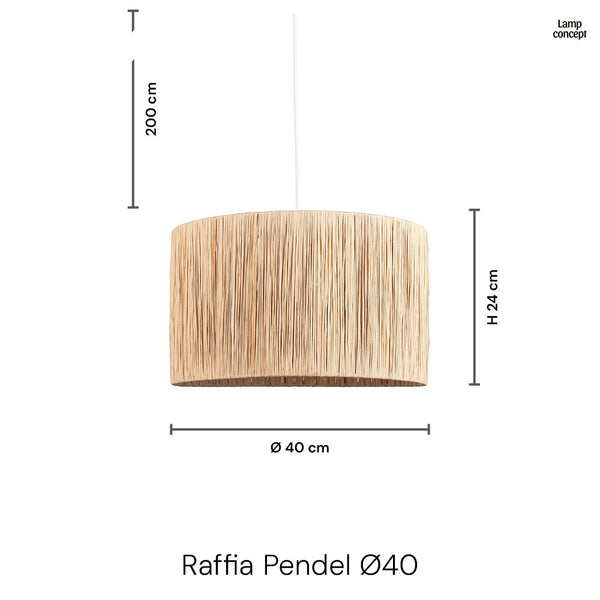 Raffia Hanglamp Ø40