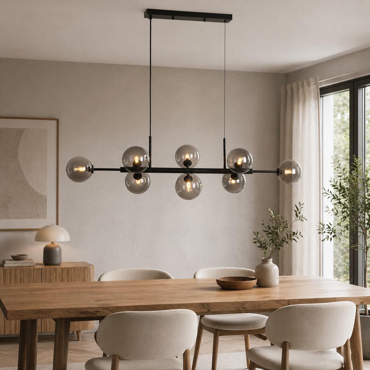 Seti Lange Hanglamp Smoke/Smoke